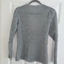Savida Women's Silver Sequin Long Sleeve Top - Size small Image 2