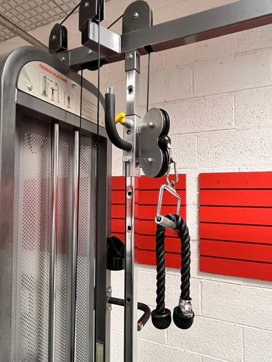 Cable Crossover Machine.   Dimensions : 336cm Length 236cm Height 138cm Depth