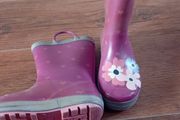 wellies with flowers size 11