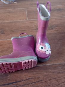 wellies with flowers size 11