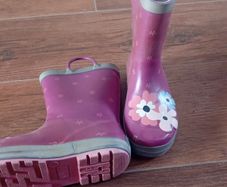 wellies with flowers size 11