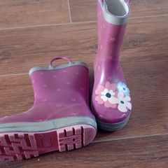 wellies with flowers size 11