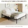 Metal King Size Bed Frame with Underbed Storage and Steel Slat Support - Easy Assembly, Noise Free - 35.5cm High Image 7