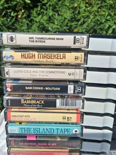 71 Music Cassette Tapes Plus Original Rack
