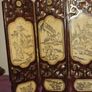 Vintage Chinese miniature table screen Image 2
