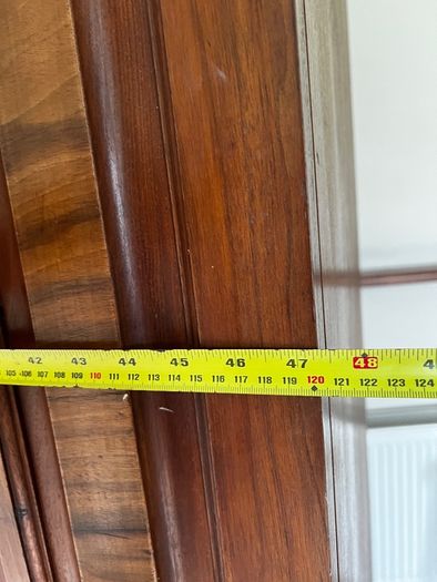 Mahogany wood Mirror-door Armoire Wardrobe