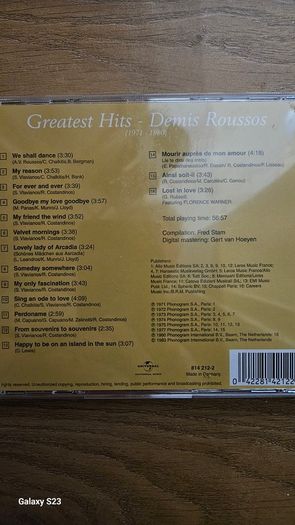 Demis Roussos. Greatest Hits.