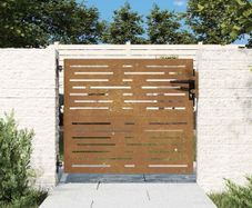 Garden Gate 85x75 cm Corten Steel Square Design