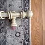 Antique cream curtain pole Image 6