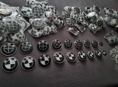 BMW Badges Front/Rear/Wheel Caps/Steering Wheel Badges Brand New