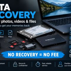 Data Recovery Service - Deleted Photos, Files, USB, SD Cards & HDDs