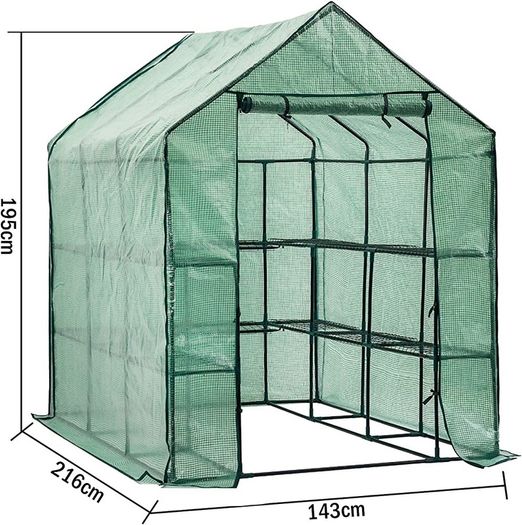 Greenhouse Grow House with 8 Shelves,143 x 216 x 195 cm (FREE POSTAGE)