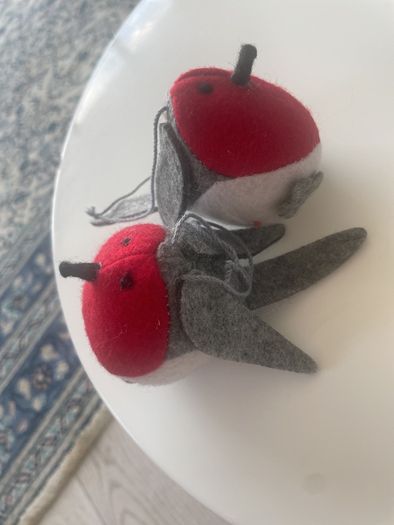 Christmas Robins Felt Decorations