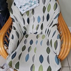 Wicker chairs x 2.