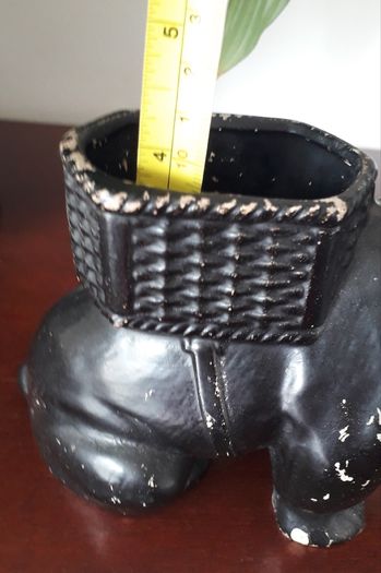 PLANTER - Pot - Holder - Vintage - Bulldog