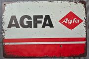 AGFA film , vintage style metal sign .