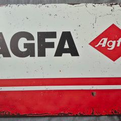 AGFA film , vintage style metal sign .