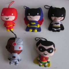 Mc Donalds DC Comics Soft toys X5