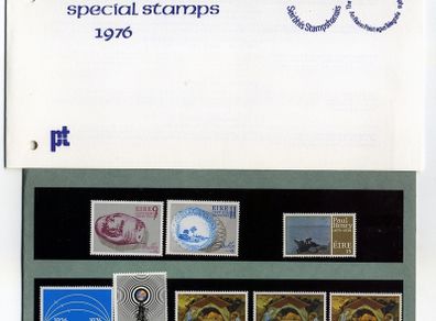 1976 Ireland Stamp Year Pack MNH. See scan for stamps included. All stamps Mint Never Hinged.