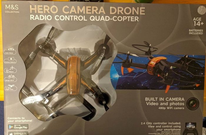RC Quadcopter Drone with Camera and Smartphone Control