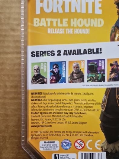 Battle Hound Fortnite Official Collectors Figure/ Accessories