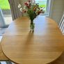 Dining Table, 4 x chairs and Bench. Solid Oak. Image 6
