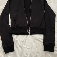 BERSHKA Black Long Sleeve Zipper Jacket