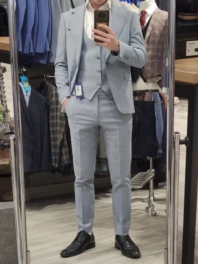 Light Blue Debs Suit