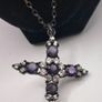 Vintage sterling silver Cross necklace Image 8