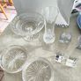 4 DIFFERENT ITMES- 1- Waterford Vintage Glandore Footed Candy Dish/ Compote 38.00 euro. 2- Set of 2 tipperary Vintage crystal Glass Coasters 18.00 euro. 3- Dublin Crystal bud vase 12.00 euro. 4- Nambe Lead Crystal Kissing Candle Sticks New 7 Inches Tall 1 Image 2