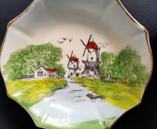 CUP & SAUCER - Vintage - Windmill Design