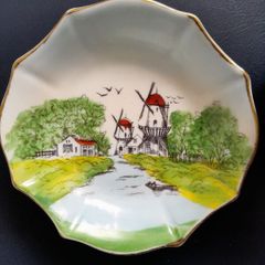 CUP & SAUCER - Vintage - Windmill Design