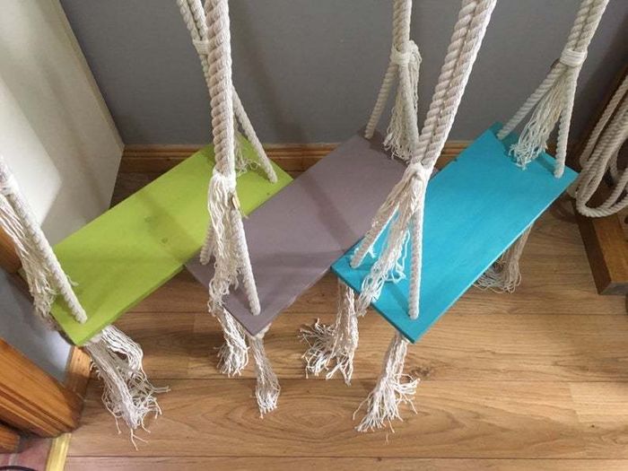 Unique indoor swing fir any room in your house, fun for kids and adults