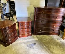Solid Wood Bedroom Set. Lockers and Chest. Mahogany Style