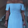 White Open Shoulder maxi dress, size 10 Image 4