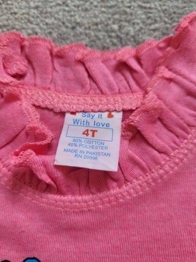 BNWT -  New York Girl's Short Sleeve Top, size 4 Years