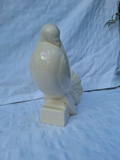 Stunning Jacques Adnet 1925 Porcelain Turtle Dove
