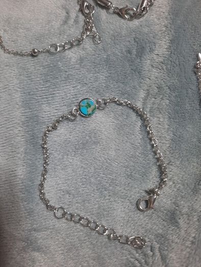 set of 5 silver bracelets