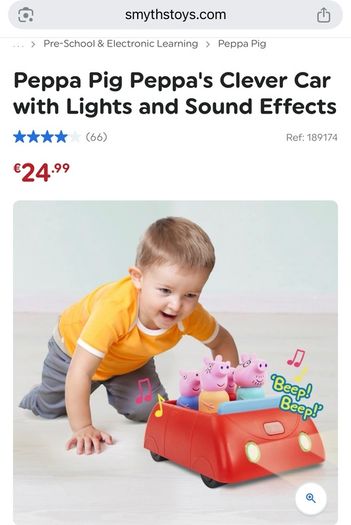 Peppa Pig Peppa's Clever Car with Lights and Sound Effects