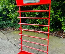 Large Shop Display Stand Mirror Above And Lockable Base