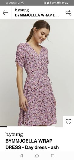 B Young floral wrap dress UK 14