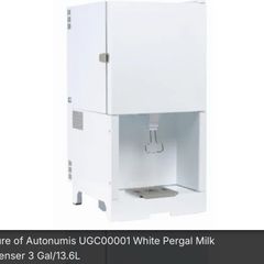 White Pergal Milk Dispenser 3 Gal/13.6L