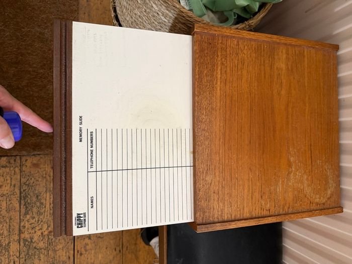 Mid-century modern phone bench