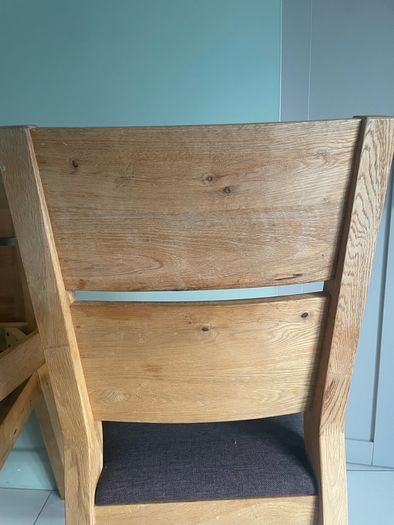 4 solid oak chairs
