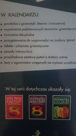 kalendarz maturzysty  angielski ksiazka do nauki angielskiego