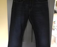 BN 6th Sense mens navy bootcut jeans size W34"xL28"