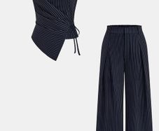 navy suit set