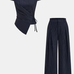 navy suit set