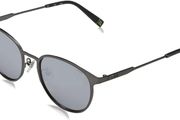 Fila Unisex SFI217 Sunglasses, Matt Gun Metal, 52627X Black
