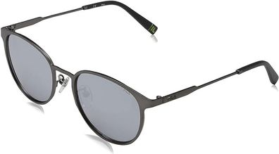 Fila Unisex SFI217 Sunglasses, Matt Gun Metal, 52627X Black